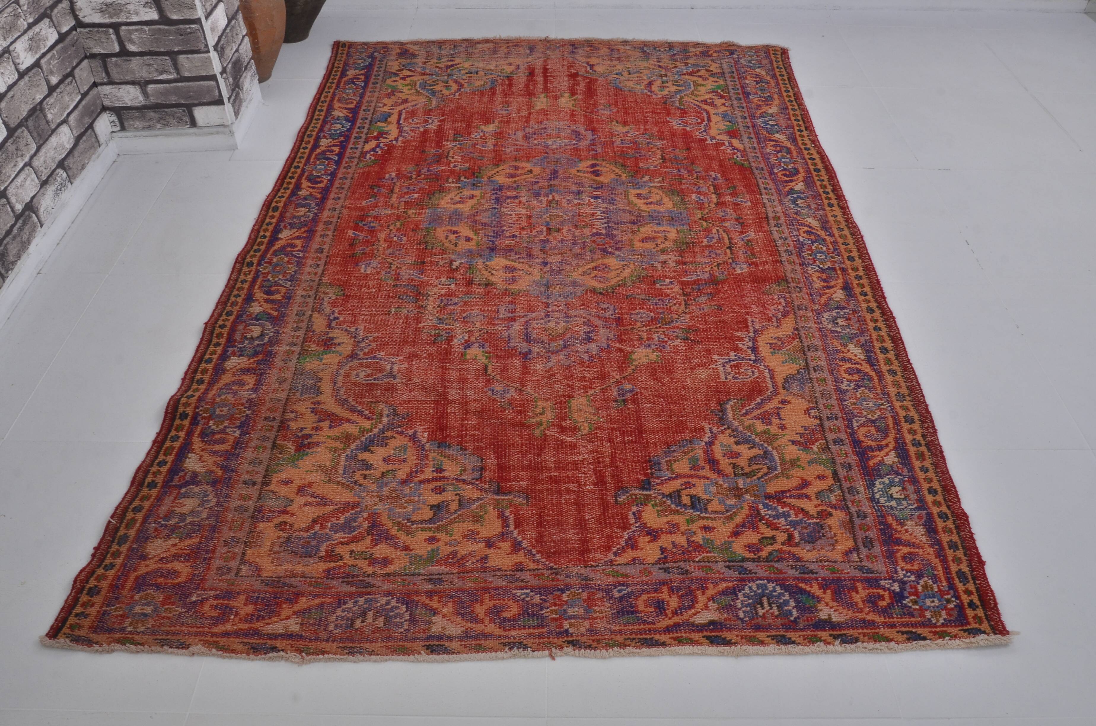 Vintage Turkish Antique Red Rug sku 2328