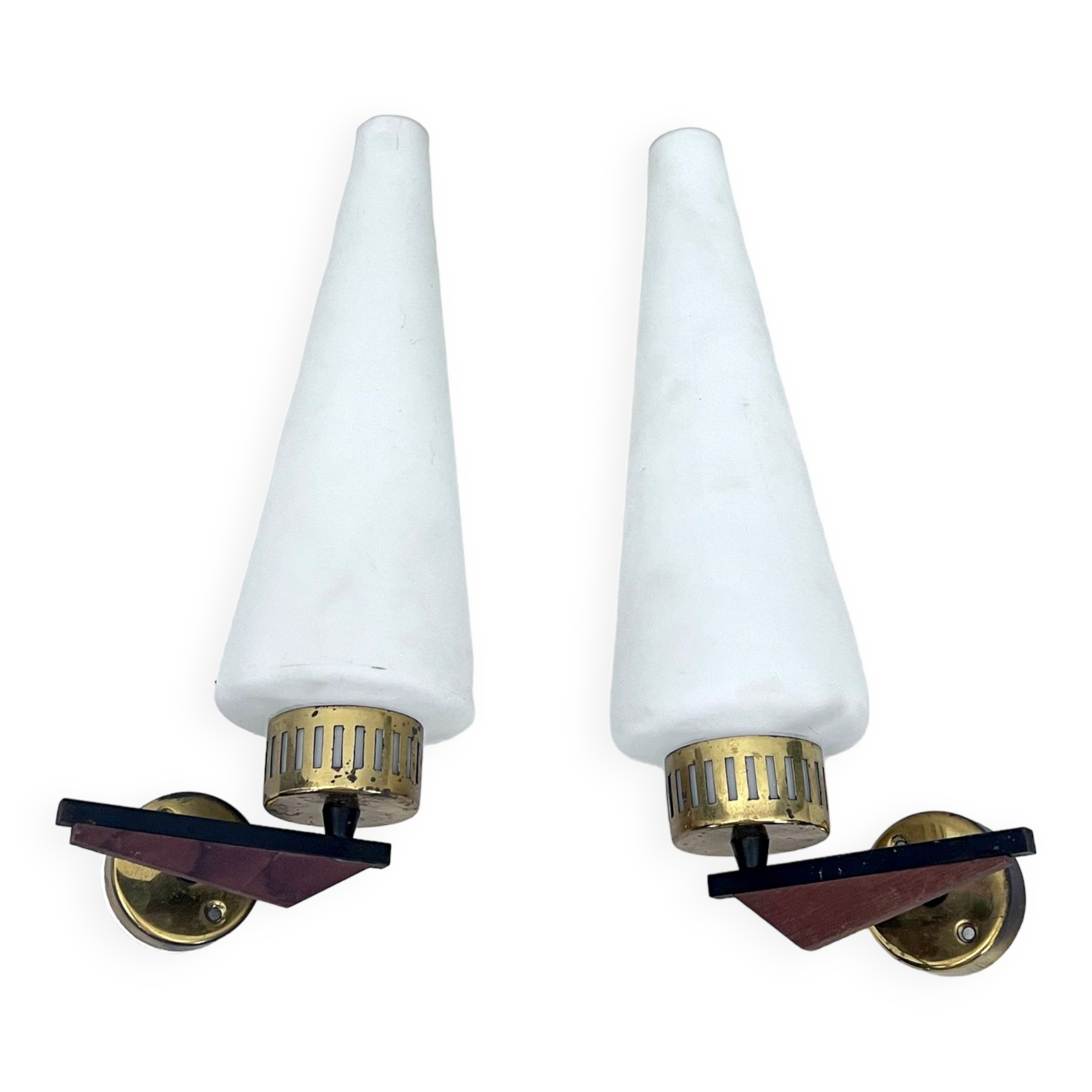 Mid-Century pair of sconces, Italy 1950s