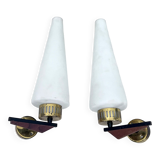Mid-Century pair of sconces, Italy 1950s