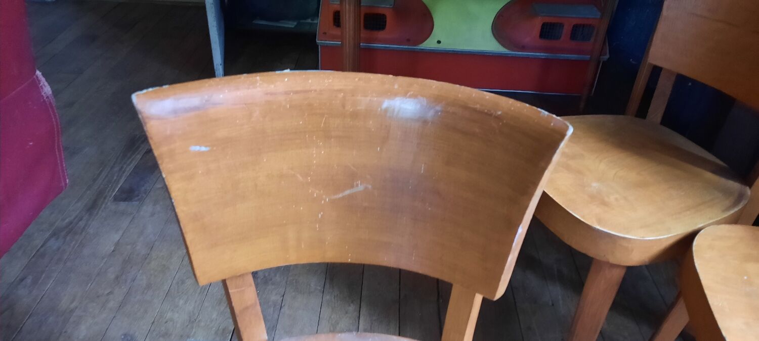 3 Fischel bistro chairs