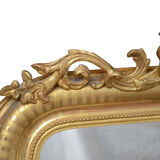 Miroir Louis Philippe en bois doré du XIXe siècle - 130x76cm