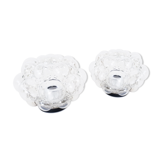 Pair of wall lamps by Helena Tynell for Glashütte Limburg