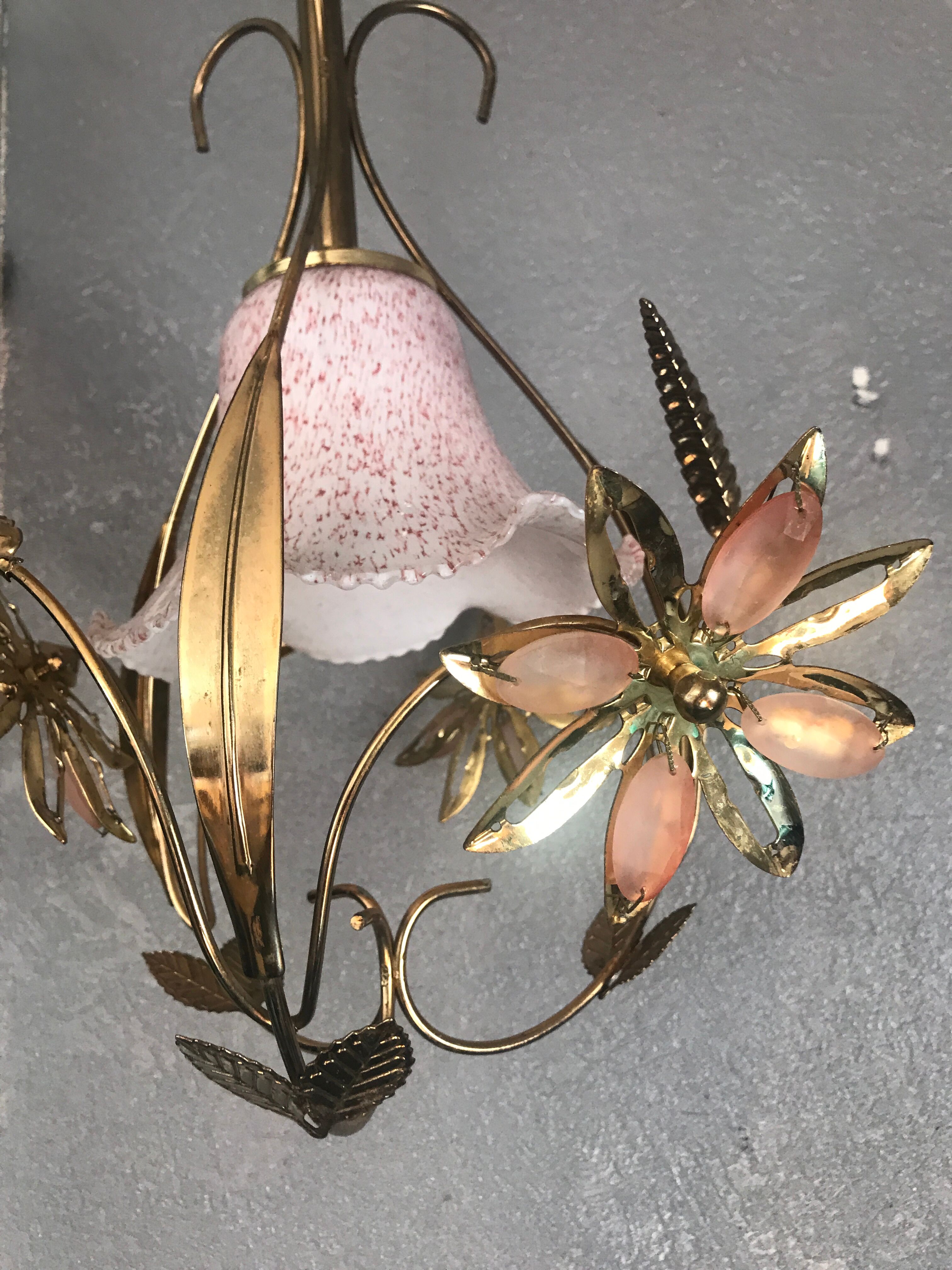 Pale pink flowering chandelier