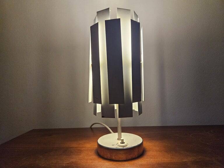 Very rare mid-century table lamp in the style of Max Sauze, France, 1970s