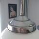 Aluminium and globe ball opaline white hanging lamp1940