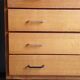 Commode pieds compas chêne blond 1950