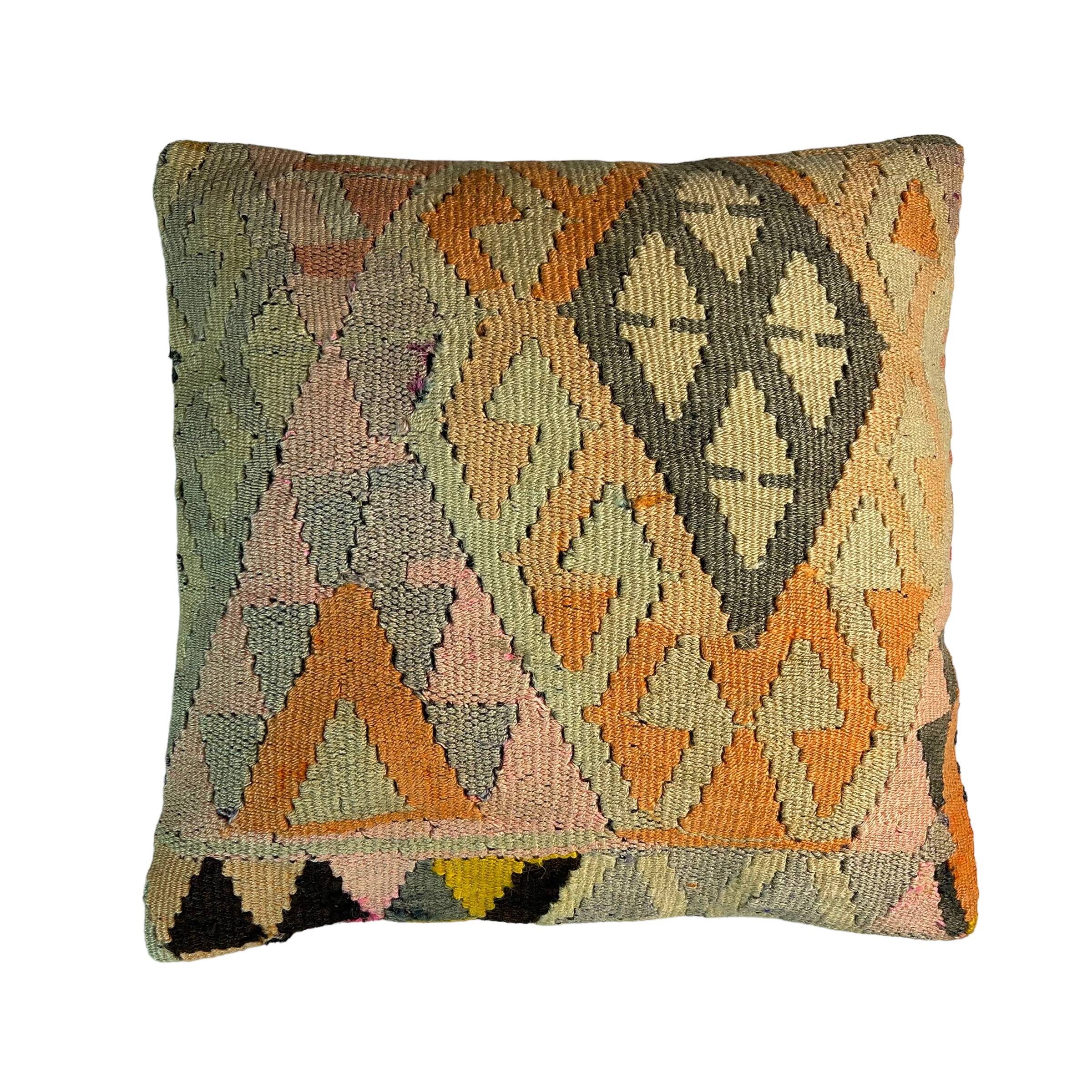 Housse de coussin Kilim turc vintage, 45 x 45 cm