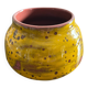 Vase en terre cuite jaune