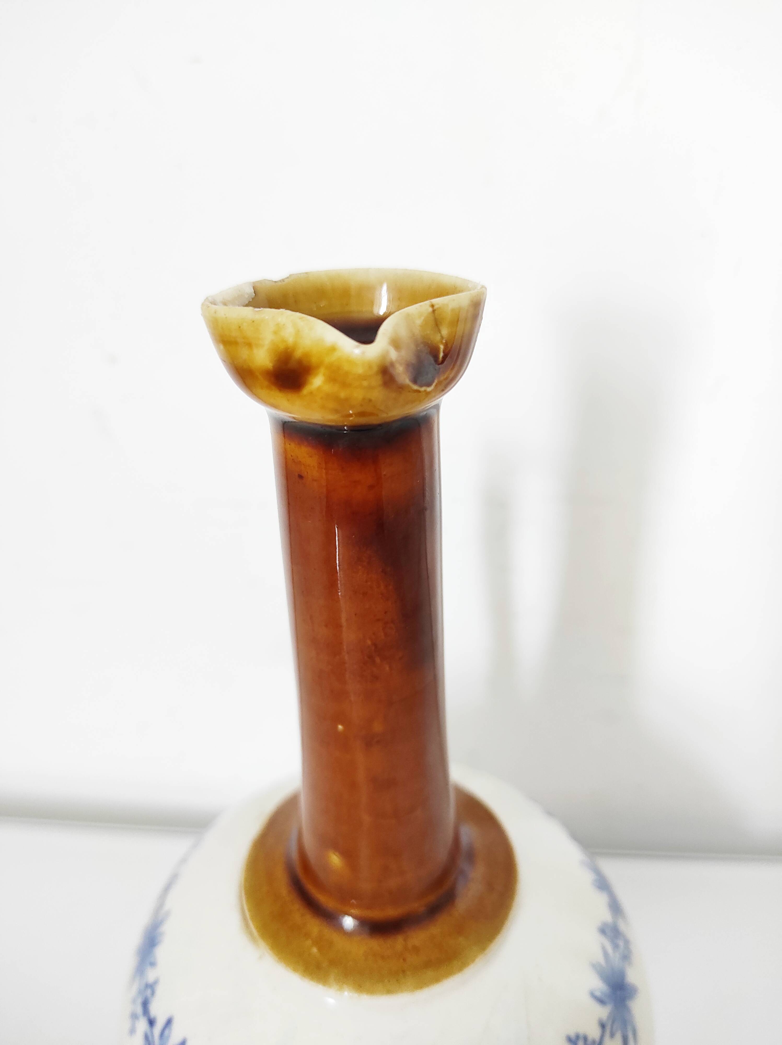 Vase, cruche Saint Uze en faïence "terre d'acier"