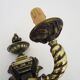 Pair of Satyr wall lights in bronze Napoleon III 19th century