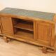 Art Deco Walnut TV Stand, 1950s, Mid-Century Modern Style