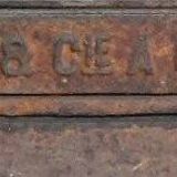 Cast iron coat rack in a bamboo style