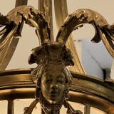 Beautiful 19th century Louis XVI style chandelier in gilded bronze