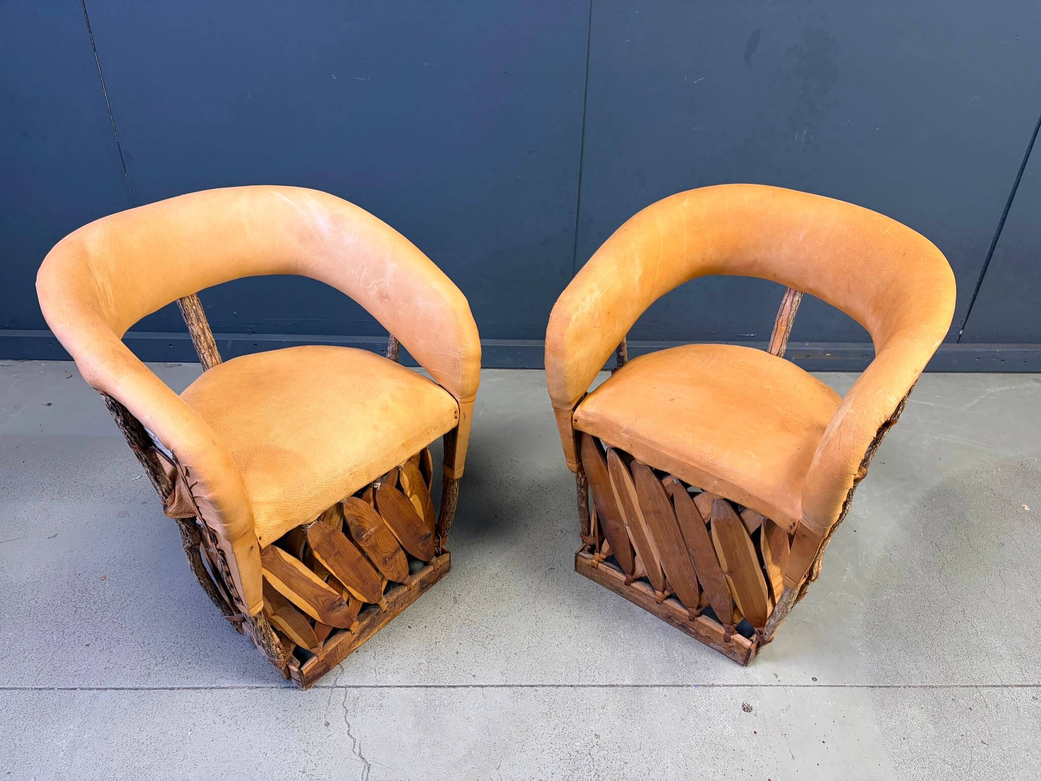 Paire de chaises Equipale mexicaines, années 1970