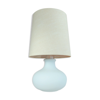 Opaline glass table lamp by Glashutte Limburg, 1960's