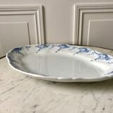 Oval iron clay dish K&G Lunéville model "Angèle" late 19th century