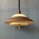 Mid-century brown and beige Dijkstra Space Age suspension