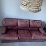 Italian leather sofa from the 70s