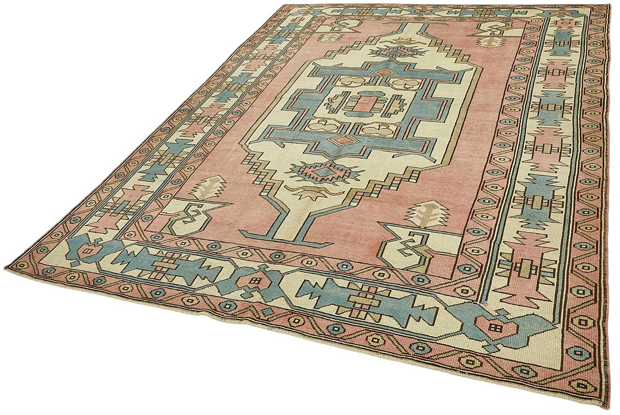 Tapis vintage anatolien turc 210 cm x 287 cm