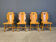 Vintage rustic dining chairs, set of 4 - 1960s