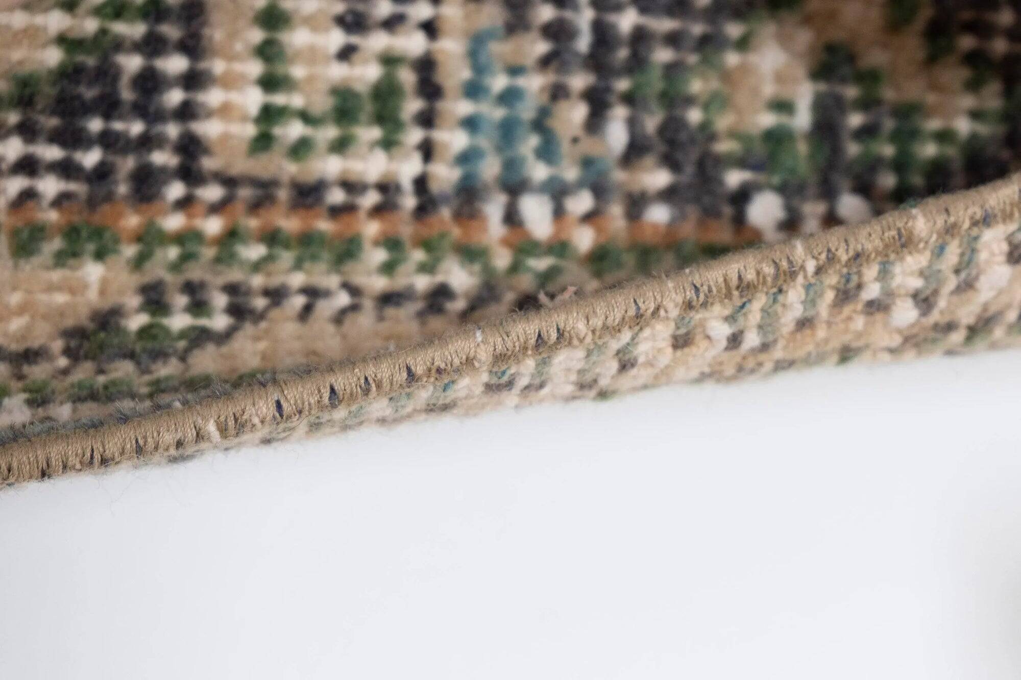 Vintage Turkish hallway rug 45x351 cm