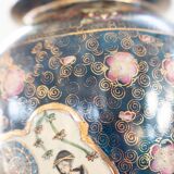 Antique Japanese porcelain vases, Meiji period, 19th century, oriental porcelain art, in