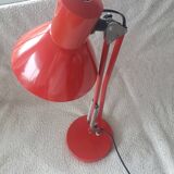 Red industrial lamp