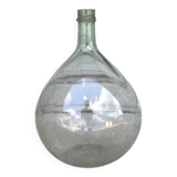 Green demijohn in blown glass
