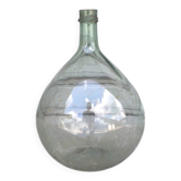 Dame-jeanne en verre soufflé vert