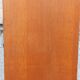 Vintage oak wardrobe with metal legs from the 1950s.