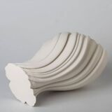 Nordic White Swirl Ceramic Vase, Abstract Decorative Home Decor
