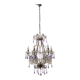 Crystal beaded murano glass chandelier 1960’s