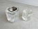 2 bougeoirs vintage scandinaves de classe glace