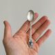 Two small metal spoons