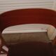 Paire de fauteuils traineau Baumann assise en velours marron