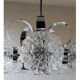Lustre verre et inox 70's