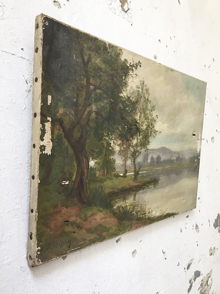 Landscape oil canvas