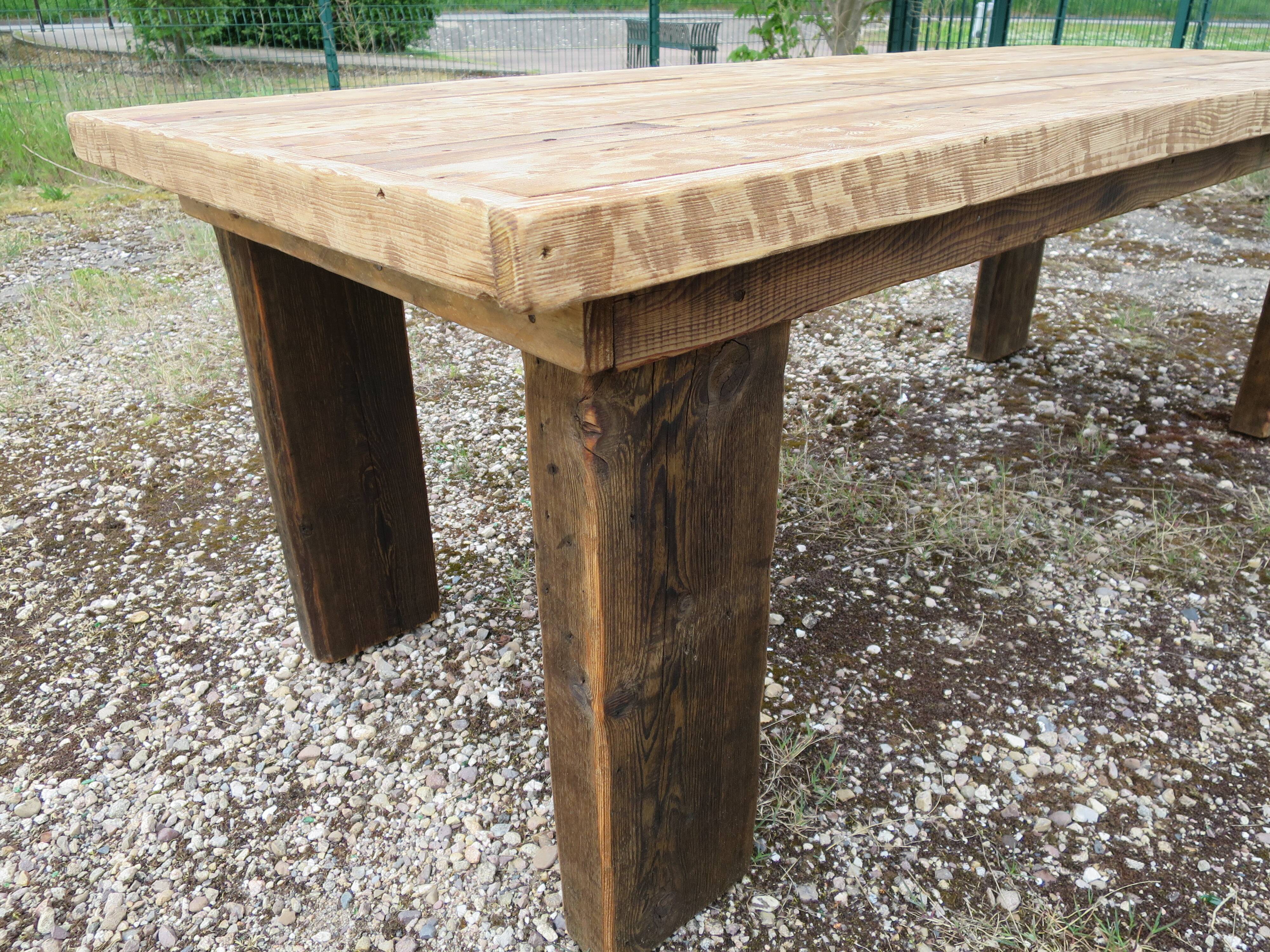 Rustic farmhouse table