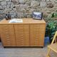 Beech workshop furniture with 30 drawers.