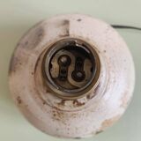 Vintage enamelled stoneware lamp base