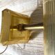 Set of 4 60s wall lights in champagne-colored resin