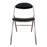 Chrome folding chair Souvignet from the 1970s