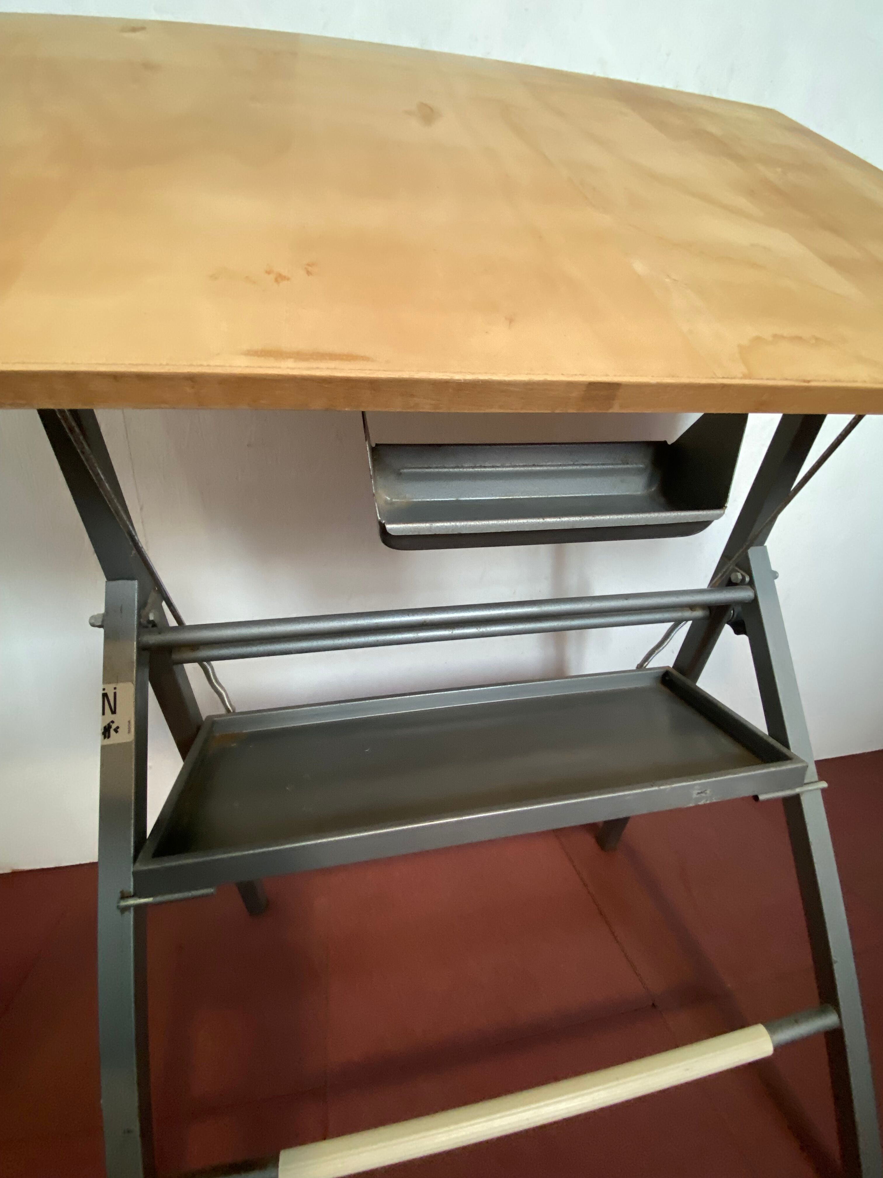 Architect table or industrial design brand BIEFFE vintage 1950/1960