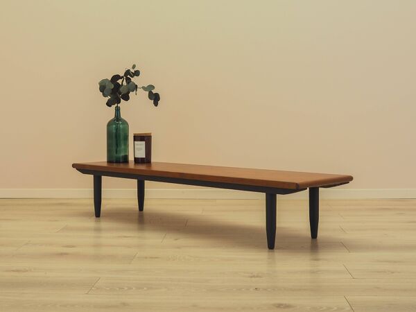 Buffet en teck, console danoise basse, années 1970
