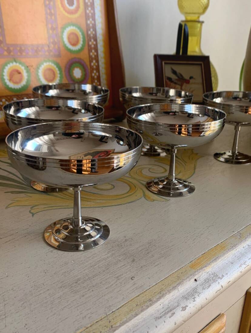 Set of 6 "Sully" Cups by Létang & Rémy French – 1