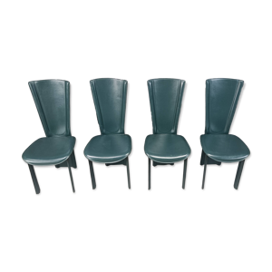 chaises de salle à manger - cuir lot