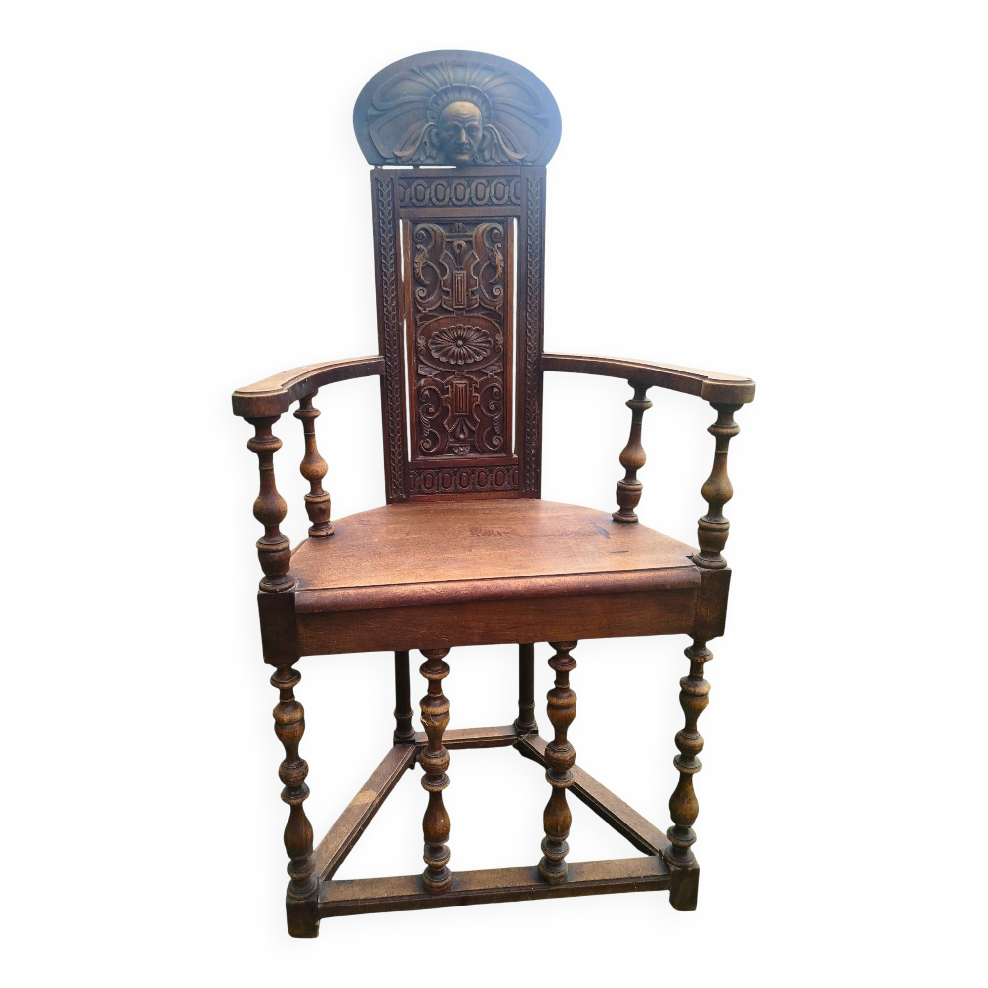 Throne chair in high period style