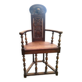 Throne chair in high period style