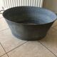 Oval zinc basin