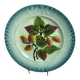 Old strawberry dessert plate